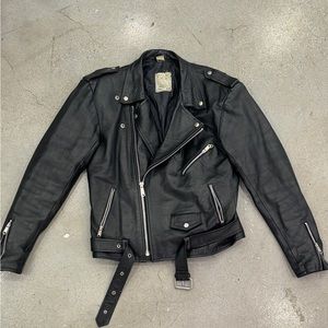 Vintage Leather Motorcycle Jacket